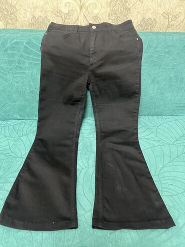 джинсы черная: Клеш, Defacto, Средняя талия