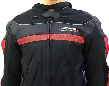 Sportska odeća: Moto jakna leather mesh titanium crno crvena Vrhunska jakna za motor — 8