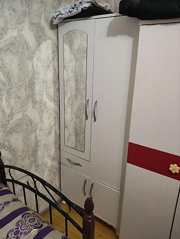 Yeni, 2 qapılı, Güzgülü, Ağ, Taxta, Açılan, Düz dolab