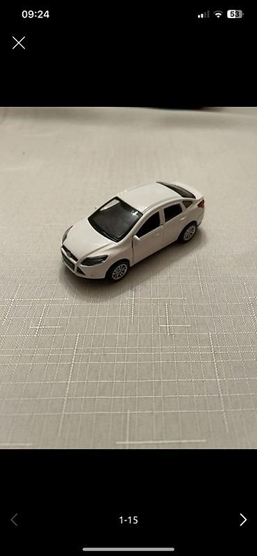 lego oyuncaq: Ağ rəngli miniatür sedan oyuncaq avtomobil - Korpus: plastik, detallı — 1