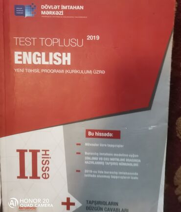 ingilis dili test toplusu dinleme: İngilis dili 1 hissə ingilis dili 2 hissə test toplusu