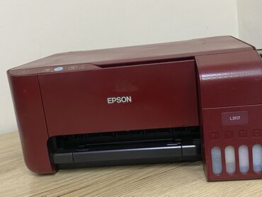 redmi note 8 про цена в бишкеке: Многофункциональное струйное устройство Epson L3117 красного цвета с