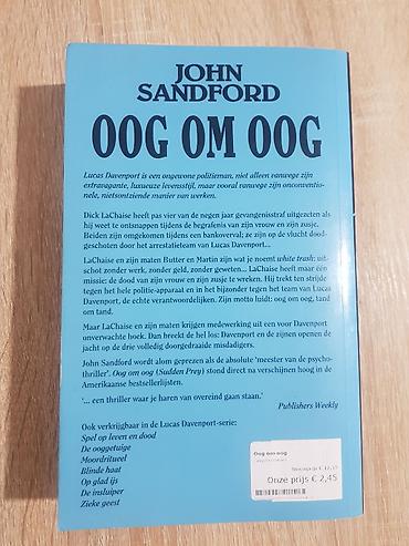 dave: Книга: John Sandford — “Oog om oog” (нидерландский язык) Жанр — 3