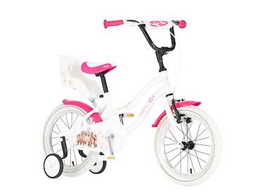 crvene patike: Bicikl kids Visitor Dog 16" 9" v-brake kontra 105-125cm (16") – belo — 1