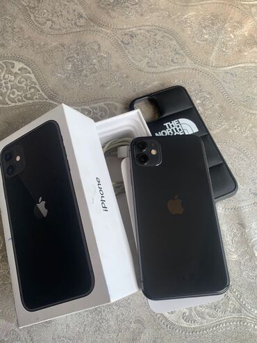 iphone 8 gence: IPhone 11, 128 GB, Qara, Simsiz şarj, Face ID, Sənədlərlə