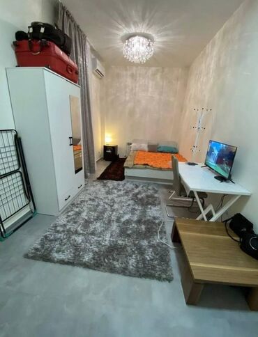 квартира бишкек 1 комнатная снять долгосрочно: 1 комната, Риэлтор, Без подселения, С мебелью полностью