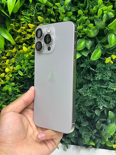 Apple iPhone: IPhone 15 Pro Max, Б/у, 256 ГБ, Natural Titanium, Кабель, Зарядное устройство, Защитное стекло, 100 % — 3