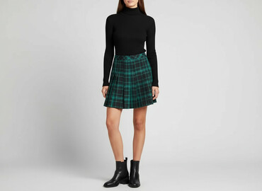 żółta spódniczka w kratkę: H&M, Спідниця жіноча, розмір XS