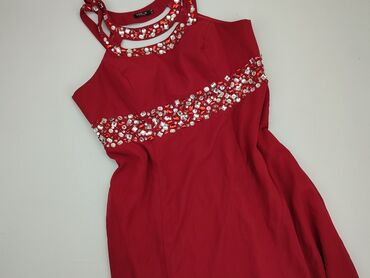 sukienki wieczorowe czerwone krótkie: Dress, 4XL (EU 48), condition - Perfect