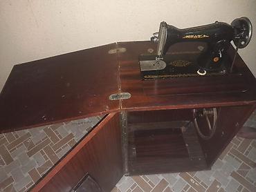 Klassik mexaniki tikiş maşını – şkaflı model - Taxta korpuslu