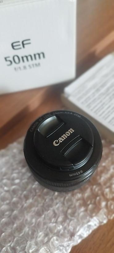 silver et ceken: Canon EF 50mm f/1.8 STM obyektiv. Yenidir, istifadə edilməyib — 3