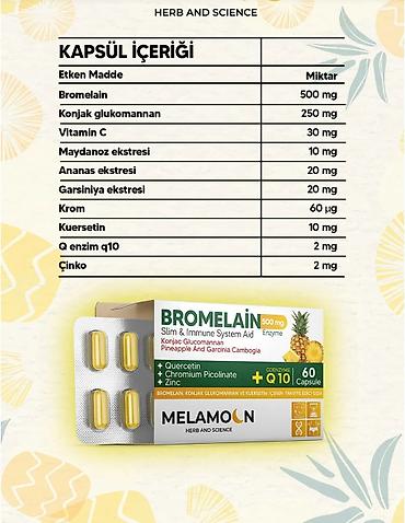 Витамины и БАДы: Çəki nəzarəti və maddələr mübadiləsi: Bromelain, qarsiniya və konjak — 5
