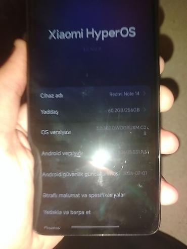 kamera mini: Redmi Note 14, 256 GB, rəng - Qara — 3