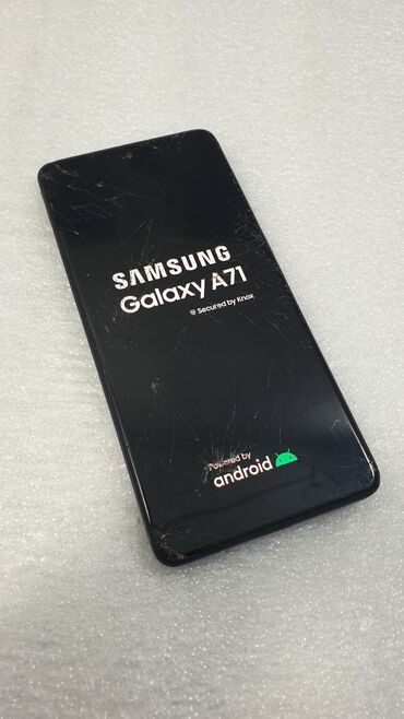 Samsung: Samsung Galaxy A71 5G, Б/у, 128 ГБ, цвет - Синий, 2 SIM