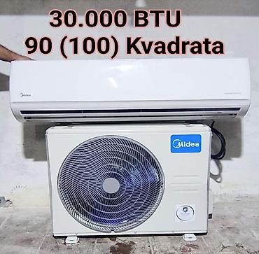 Kondisioner Midea, İşlənmiş, 100-dən çox kv. m, Split sistem, Kredit yoxdur, Ödənişli quraşdırma