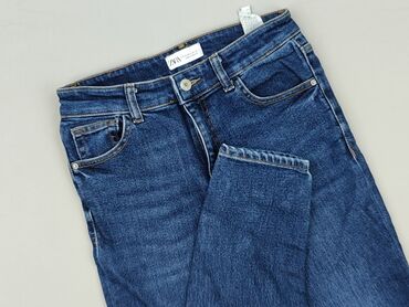 woskowane legginsy z wysokim stanem: Zara, Jeansy damskie, rozmiar M