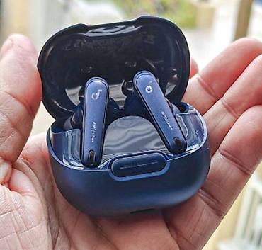 separator nədir: İşlənmiş Simsiz (Bluetooth) Qulaqcıqlar, Anker, rəng - Mavi — 1