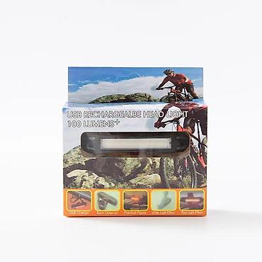 Velosiped aksesuarları: USB-lə şarj olunan velosiped arxa işığı – 100+ lümen Xüsusiyyətlər: - — 3