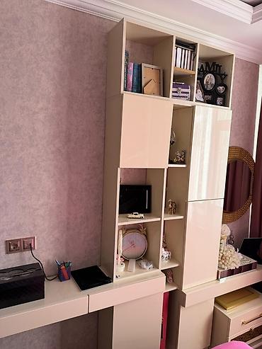 reception is elanlari: Yataq otağı mebel dəsti - Rəng: krem (parlaq high-gloss örtük), zərif — 4