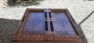 Nərdlər: Taxta nəqşli nərd taxtası - Material: taxta və qoz agaci (əl oyma -da lalafo.az — 20 Nərdlər: Taxta nəqşli nərd taxtası - Material: taxta və qoz agaci (əl oyma — 20