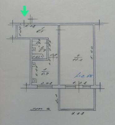 тыныстанова донецкая: 1 комната, 38 м², 104 серия, 4 этаж