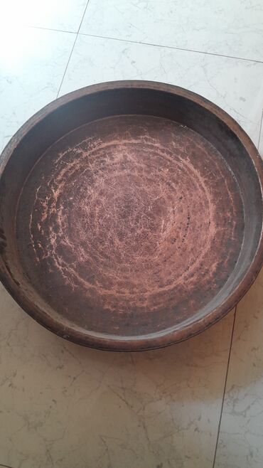 Çörək qabları: Mis/bakır səhmancı (large traditional copper tray) - Material: qalın
