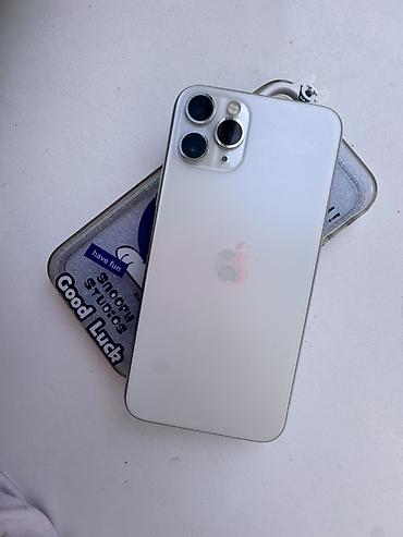 iphone se: IPhone 11 Pro, Б/у, 256 ГБ, Серебристый, Чехол, 100 % — 1