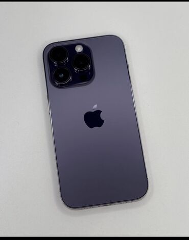 Apple iPhone: IPhone 14 Pro Max, Б/у, 256 ГБ, Deep Purple, Зарядное устройство, Защитное стекло, Коробка, 94 %