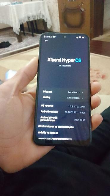 redmi note 11: Redmi Note 11, 128 GB, rəng - Qara, İki sim kartlı, Face ID, Sensor — 3