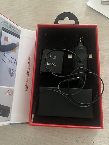 mikrofon wireless: Hoco Selected S31 (3-in-1) simsiz mikrofon dəsti - Canlı yayım, vlog — 2