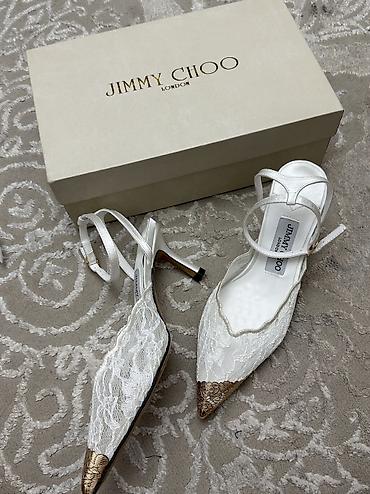 как новый: Босоножки, 35, 35.5, 36, Jimmy Choo, Новый, цвет - Белый — 3