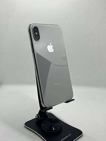 aiphon xr: IPhone X, Б/у, 64 ГБ, Белый, Защитное стекло, Чехол, 100 % — 1