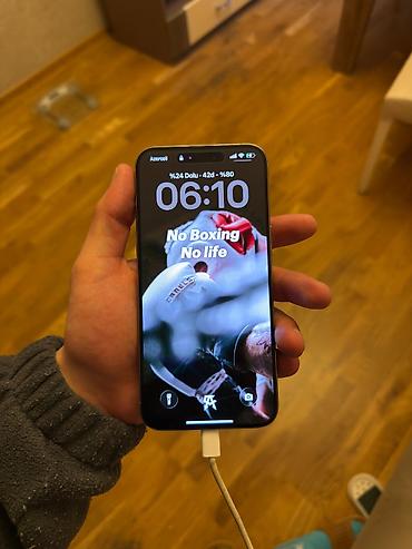 iphone alıram: IPhone 15 Pro Max, 256 GB, Natural Titanium, Barmaq izi, Face ID — 1