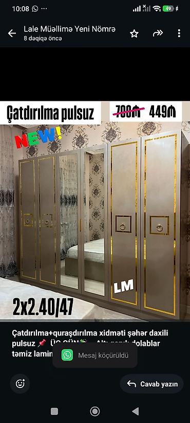 *Çatdırılma+quraşdırılma xidməti şəhər daxili pulsuz* 📌 *ÜÇ GÜN🥳*