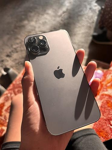 IPhone 12 Pro Max, Б/у, 256 ГБ, Графит, Кабель, 100 %