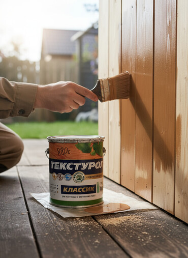 реставрация дерево: Краска для дерева Текстурол Классик, предназначенная как для наружных