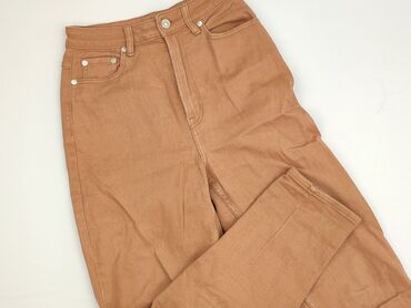 legginsy woskowane wysoki stan: H&M, Material trousers for women, size XS (EU 34)