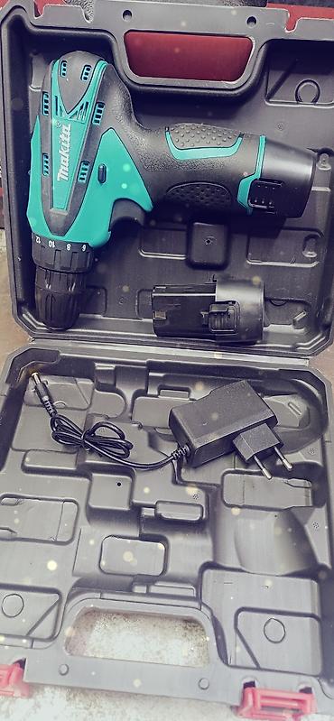 makita: Аккумуляторная дрель‑шуруповерт Makita в кейсе. Комплектация: - — 1