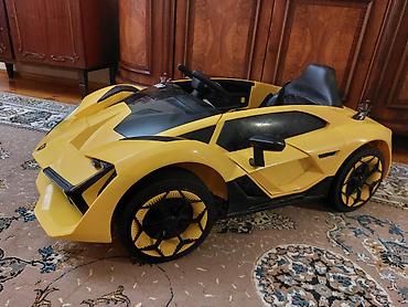 Uşaq üçün elektrikli Lamborghini tipli maşın - Rəng: sarı-qara, sport — 4