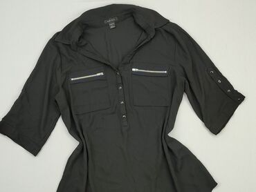 czarne bluzki satynowe: Bluzka Damska, Amisu, S, stan - Bardzo dobry