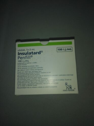 16 oglasa | lalafo.rs: Insulatard insulin Cela kutija od pet uložaka po ceni od 1700 dinara