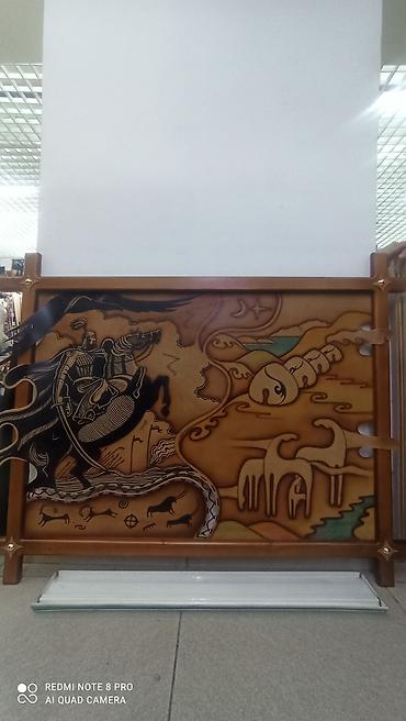 Картины: Декоративное панно для стен с изображением всадников на лошадях. Панно — 9