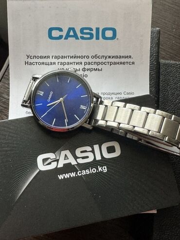 женские наручные часы casio: Наручные часы Casio с синим циферблатом и металлическим браслетом