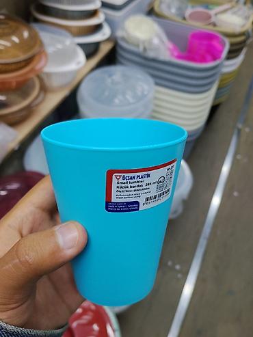 Пластиковый стакан Uçsan Plastik - Объем: 285 мл - Размер: 80×100 мм