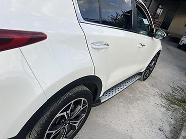 простав: Пороги боковые (подножки) для Kia Sportage QL (2016–2021) - Комплект — 3
