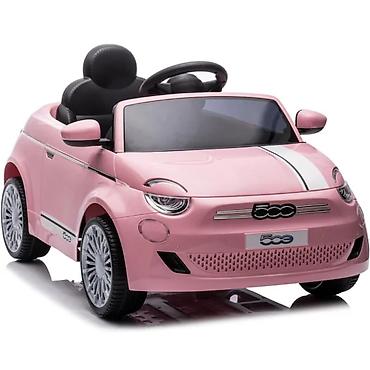 deciji tableti: Fiat 500 licenciran – auto na akumulator, pink (šifra: 237p-90) — 1