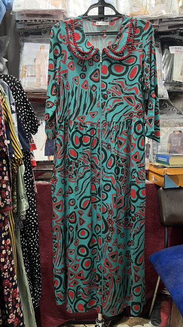 Халаты: Летний халат 100%хлопок. Размеры 42 до 60 Адрес: рынок Орто-Сай — 14