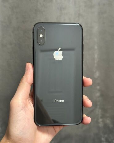 Apple iPhone: IPhone Xs, 64 GB, Qara, Zəmanət, Barmaq izi, Simsiz şarj