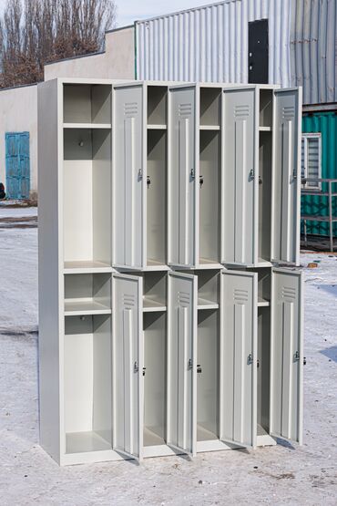 Шкафы для раздевалки: Шкаф для раздевалки, Новый, Железо — 7