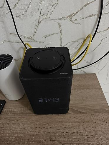 apple studio: Умная колонка Яндекс.Станция Макс с Алисой и LED‑дисплеем часов. Б/У — 2